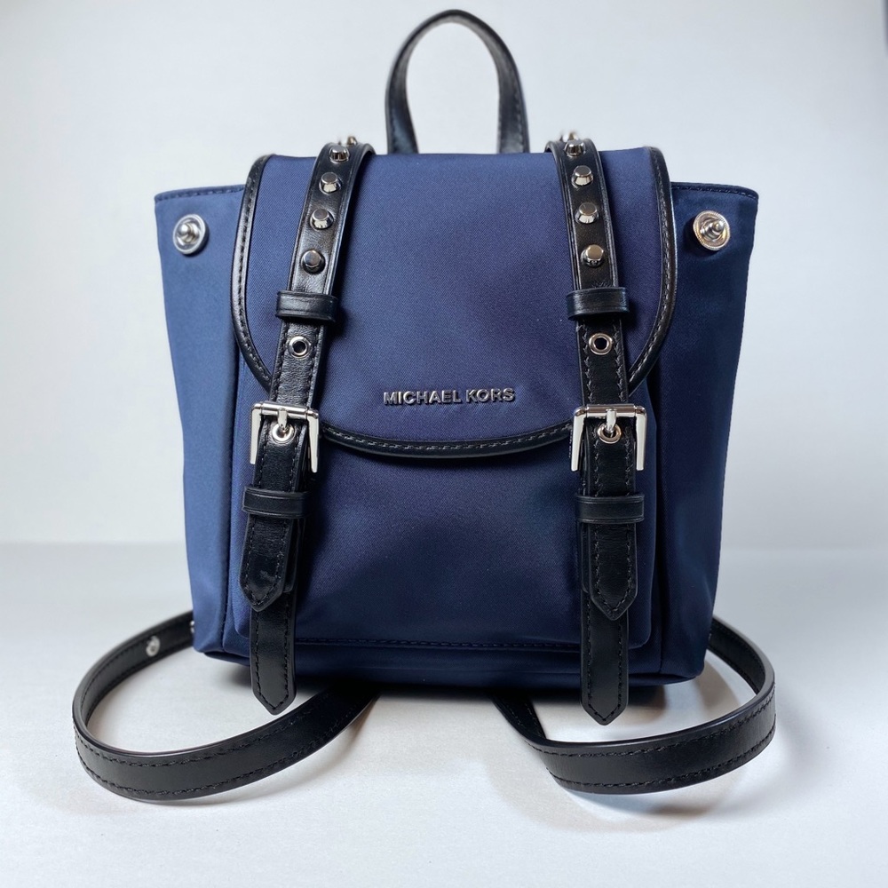 Michael Kors Leila xs nylon flap backpack new